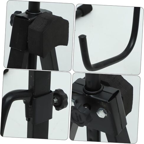 SUPVOX Professional Portable Cello Stand Foldable Tripod Holder Violoncello Support for Musical Instruments with Strong Grip and Floor Protection Black in Saudi Arabia