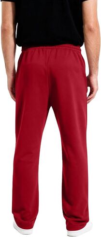 Baggy Sweatpants Men Casual Fleece Drawstring Elastic Waist Sweat Pants with Pockets Workout Wide Leg Sweatpants in Saudi Arabia