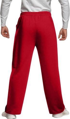 Baggy Sweatpants Men Casual Fleece Drawstring Elastic Waist Sweat Pants with Pockets Workout Wide Leg Sweatpants in Saudi Arabia