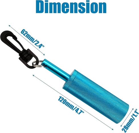 جهاز غوص سكوبا راتل ستيك للغوص مزود بإشارة جرس شاكر مع مشبك، تصميم مضغوط بصوت عالٍ تحت الماء، جهاز اتصال صانع الضوضاء من سبائك الألومنيوم المعدني غير القابل للتآكل، معدات الغوص تحت الماء in Kuwait