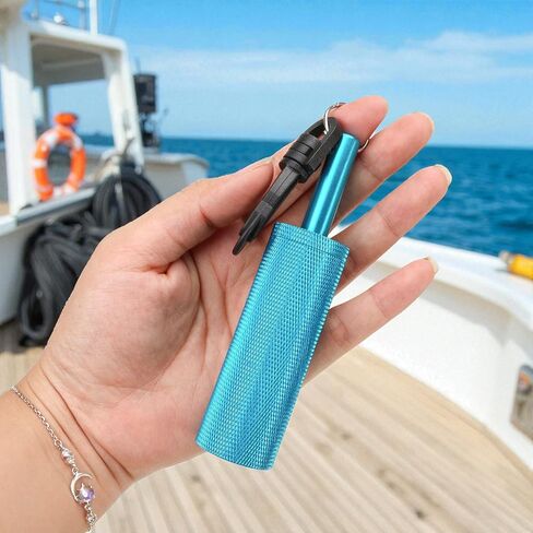 جهاز غوص سكوبا راتل ستيك للغوص مزود بإشارة جرس شاكر مع مشبك، تصميم مضغوط بصوت عالٍ تحت الماء، جهاز اتصال صانع الضوضاء من سبائك الألومنيوم المعدني غير القابل للتآكل، معدات الغوص تحت الماء in Kuwait