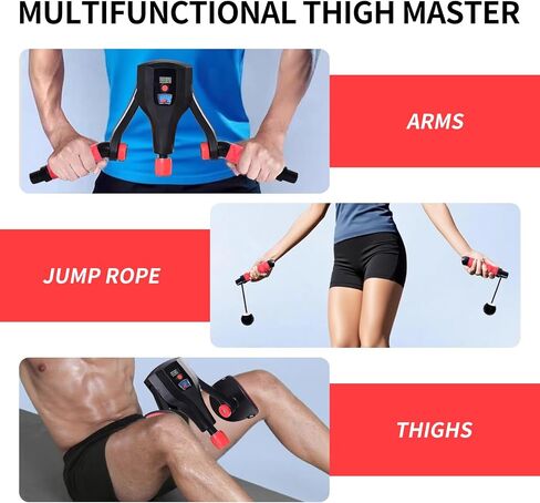 Thigh Master with Counter,3-in-1 Pelvic Floor Exercise Device,Adjustable 0-132lb Resistance Kegel Exerciser with Thigh Trainer and Home Workout Equipment for Women and Men in Saudi Arabia