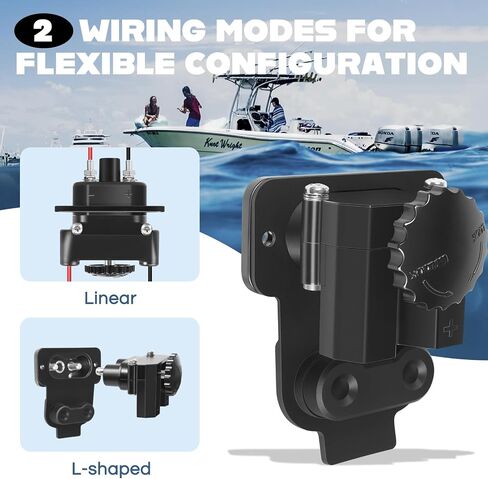 027-0004-KIT Trolling Motor Plug Replace for Battery Tender DC to DC Power Connector, Compatible with Onboard Marine 12V to 48V DC Power Connection With Gaskets, 80 AMP Capacity in Saudi Arabia