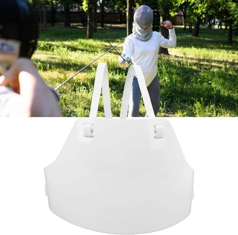 Fencing Chest Guard, Adjustable Breathable PVC Men Fencer Breast Protector Kids Chest Guard for Soccer Baseball Football Foil Epee Sabre in Saudi Arabia