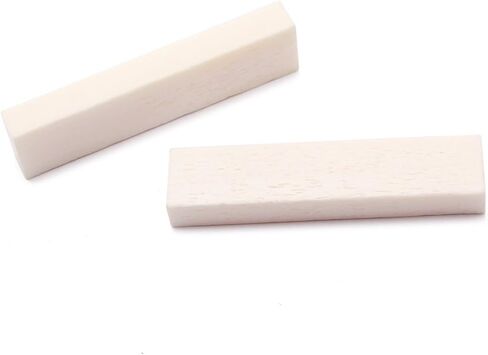 Alnicov 2PCS Guitar Bone Nuts Blank 52X10X6mm For Accoustic Guitar in Saudi Arabia
