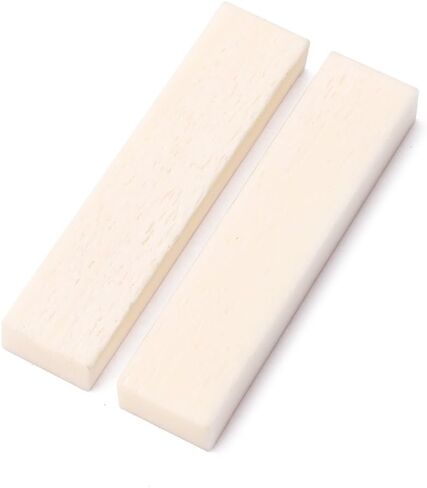 Alnicov 2PCS Guitar Bone Nuts Blank 52X10X6mm For Accoustic Guitar in Saudi Arabia