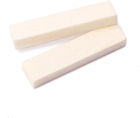 Alnicov 2PCS Guitar Bone Nuts Blank 52X10X6mm For Accoustic Guitar in Saudi Arabia