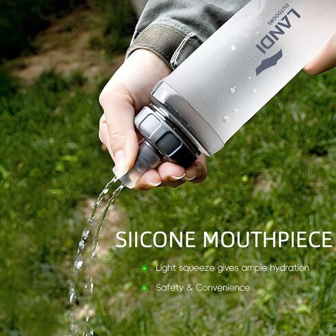 A 350-milliliter soft water bottle that can be folded,and it is a water bladder suitable for hiking,cycling,rock climbing,cycling sports,running,and camping backpacks. in Saudi Arabia
