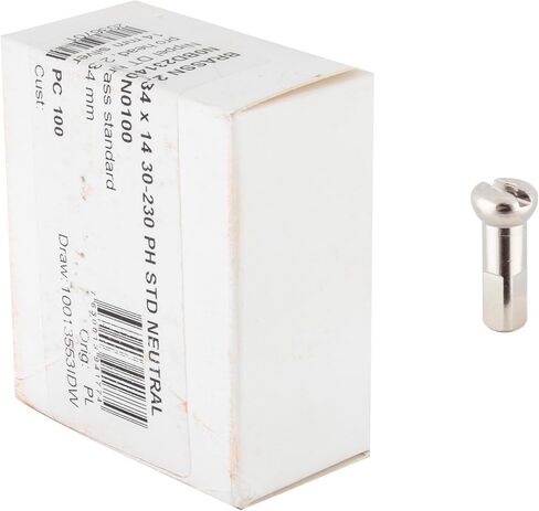 DT Swiss Pro Head Nipples 2.34mm 14mm Box of 100 Brass Silver 1.869g ea in Saudi Arabia