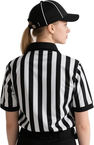 زي الحكم للبالغين - مجموعة أزياء حكم جيرسي مكونة من 4 قطع لحفلات الهالوين التنكرية لكرة القدم in Kuwait