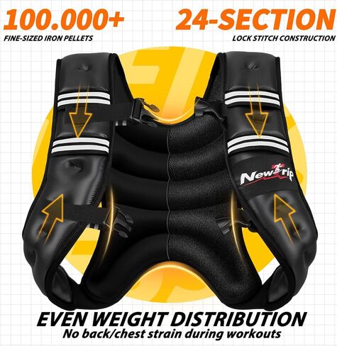 Weighted Vest Women & Men - 5lbs/8lbs/10lbs/12lbs/15lbs/20lbs/25lbs/30lbs Adjustable Weight Vest with Detachable Phone Pouch - Ideal for Rucking,Walking,Weight Loss,Training&Running in Kuwait