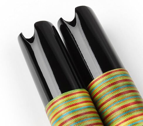 Decorative Vertical Flute Traditional Woodwind Peruvian Quena Flauta, Clarinet Bamboo Flute Indian Instrument Come with a Bag and a Playing Aid Accessory (Black, G Key) in Kuwait
