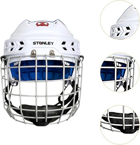 Colaxi Hockey Helmet Roller Skating Helmet Professional with Chinstrap Ice Skate Helmet for Game Dryland Hockey Exercise in Saudi Arabia
