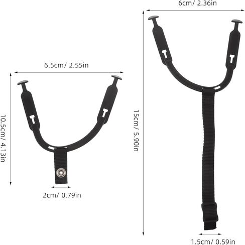 SUPVOX 1 Set Hockey Helmet Chin Strap with Adjustable Buckles Replacement Detachable Chin Cup and Quick-Release Clips for Sports Helmets and Hard Hats in Kuwait