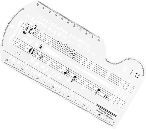 Multifunctional Music Education Featuring Staff Notation Guide Theory Ruler Practice Board Portable for Home School Classroom Use Portable Music Education in Kuwait