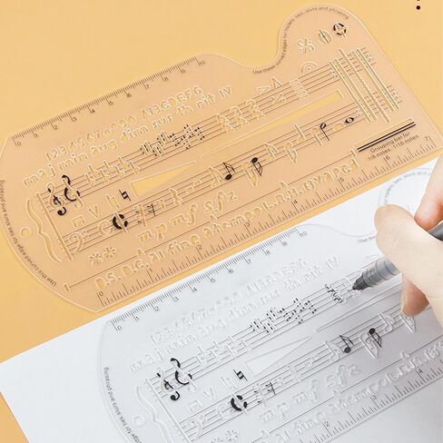 Multifunctional Music Education Featuring Staff Notation Guide Theory Ruler Practice Board Portable for Home School Classroom Use Portable Music Education in Kuwait