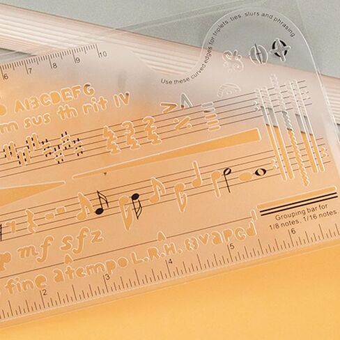 Multifunctional Music Education Featuring Staff Notation Guide Theory Ruler Practice Board Portable for Home School Classroom Use Portable Music Education in Kuwait