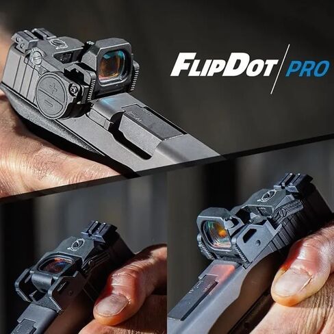 Red Dot Sight Shake Awake Optic للمسدسات، نطاق نقطة حمراء لضبط السطوع 2MOA Dot 12، مناسب لـ RMR، بصريات منعكسة مفتوحة مع لوحة محول لـ MOS وPicatinny مقاس 21 مم in Kuwait