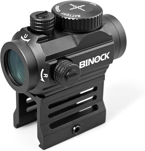 BINOCK Reflex Red Dot Sight للبنادق، 2 MOA Red Dot Optics Motion Awake، 12 ضبط السطوع نطاق النقطة الحمراء مع خيارين للتثبيت، مقاوم للصدمات والغبار (RD-02) in Kuwait