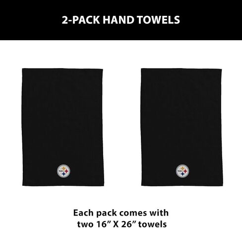 منشفة يد بشعار فريق Northwest Pittsburgh Steelers NFL من قطعتين مقاس 16 × 26 بوصة in Saudi Arabia