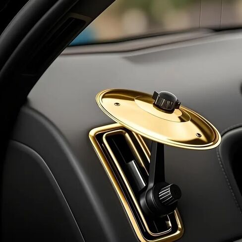2 pcs Car Cymbal,Car Cymbal for Air Vent,boundle with Mini Drum Sticks,Mini Drum Crash Cymbal for Car Vent, Dual Drums(Silver&Golden) in Saudi Arabia