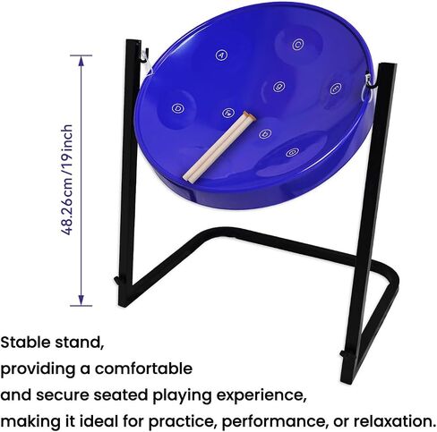 Suttaya Steel Drum Steelpan drum Educational Instrument 9 Notes with Stand in Saudi Arabia