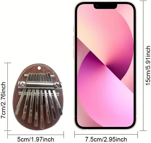 8 Keys Mini Exquisite Finger Thumb Piano Marimba Music Good Accessory Pendant Gift for Christmas, Halloween and Thanksgiving in Saudi Arabia