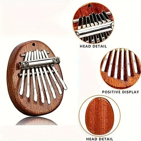 8 Keys Mini Exquisite Finger Thumb Piano Marimba Music Good Accessory Pendant Gift for Christmas, Halloween and Thanksgiving in Saudi Arabia