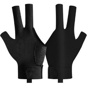 Billiard Pool Gloves for Left Hand 3 Finger - Premium Quality, Breathable & Non-Slip Design for Enhanced Control and Comfort During Pool, Snooker, and Cue Sports in Saudi Arabia