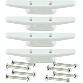 White Boat Nylon Cleat 4",5",6",8" with Screws 4pcs (8inch-4pcs) in Kuwait