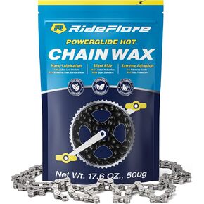 RideFlare Premium Chain Wax 500g – Hot Melt Bike Chain Lubricant with Ultra Low Friction Formula – Long-Lasting, Eco-Friendly Bike Wax for Superior Drivetrain Protection in Saudi Arabia