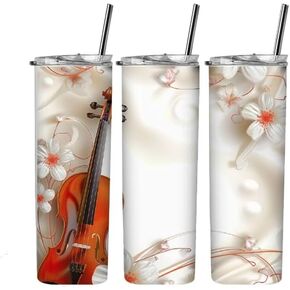 Violin sublimation tumbler wrap, viola wraps for a 20 oz. skinny straight tumblers, Cello musician tumbler wrap, Orchestra tumbler wraps in Kuwait