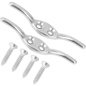 2 Set 2 Inch 316 Stainless Steel Universal Marine Boat Flagpole Cleat Hook with 4 Mounting Screws Auto Accessories in Saudi Arabia