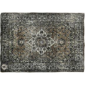 سجادة مسرح DRUM N BASE ذات الطراز الفارسي العتيق - مقاس 4.26 × 3 أقدام باللون الأخضر in Kuwait