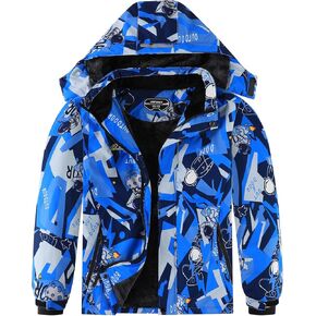 سترة تزلج مضادة للماء للأولاد معطف شتوي دافئ للثلج سترات صوفية للأطفال للتزلج على الجليد معاطف سميكة مقاومة للرياح in Kuwait