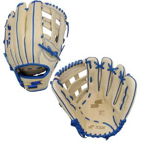SSK Z7 Specialist Outfield Baseball Glove –12.5" - 12.75" – Right & Left Hand Throw (12.5" - Left Hand Throw, Camel/Royal) in Kuwait