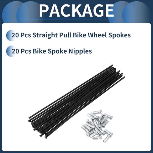 Motoforti 20 Set 14G مستقيم سحب دراجة المتحدث 148 ملم مستقيم سحب عجلة الدراجة المتحدث الكربون الصلب الأسود in Saudi Arabia