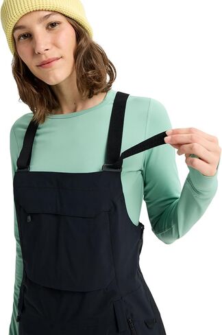 Burton Women's Reserve 2L Stretch Bib Pants, True Black, X-Small in Saudi Arabia