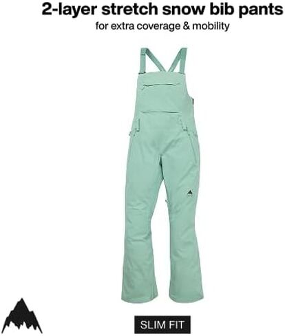Burton Women's Reserve 2L Stretch Bib Pants, Soft Sage, Medium in Kuwait