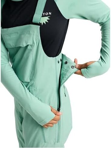 Burton Women's Reserve 2L Stretch Bib Pants, Soft Sage, Medium in Kuwait