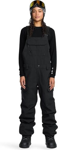 ملابس نسائية من Volcom Creston 3d Stretch Bib - مقاومة للماء 15 كيلو، معزولة، مبطنة بالكامل in Saudi Arabia