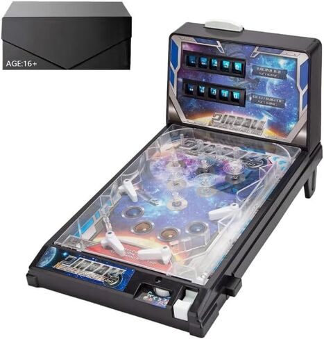 Rasul Mini Pinball Games, Electronic Tabletop Pinball Machine Shooting Toy for Indoor Game Room with Light and Scorekeeper, Desktop Ball Game Retro Nostalgia Arcade Machine for Kids Adults in Saudi Arabia