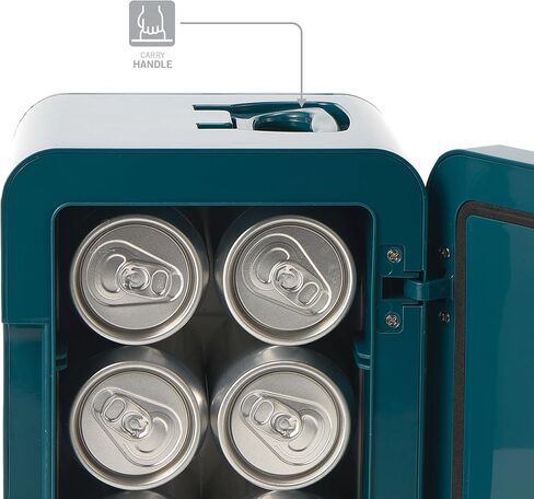 Ukonic NFL Philadelphia Eagles 6-Can Mini Fridge – 4L Thermoelectric Cooler, AC/DC Powered, Portable, Team Logo, for Home, Car, Tailgates & Travel in Kuwait