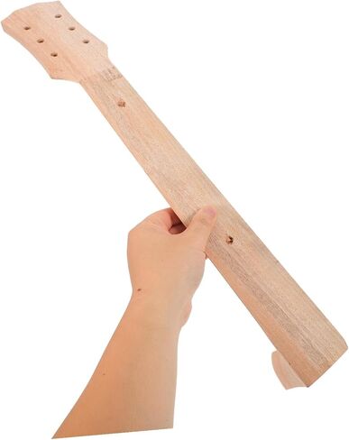 Generic Wooden Acoustic Guitar Neck Replacement for Folk Guitar Crafting Supplies Ergonomic Smooth Shape Stable Structure for Repairing and DIY Maintenance in Saudi Arabia