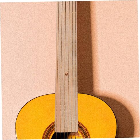 Generic Wooden Acoustic Guitar Neck Replacement for Folk Guitar Crafting Supplies Ergonomic Smooth Shape Stable Structure for Repairing and DIY Maintenance in Saudi Arabia