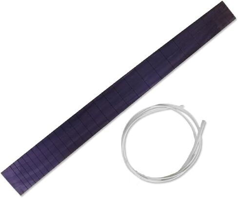 لوحة فريتس للجيتار الكهربائي الفارغة من أجل Luthiers، وصناعة وإصلاح DIY - خشب الورد الفاخر - 22 فريت، طول مقياس 25.5/24.75 بوصة - لوحة أصابع بديلة للرقبة (25.5 بوصة) in Kuwait