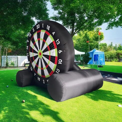 Inflatable Football Darts Game Target - Large Outdoor Football Training Target for Children and Adults, Including 6 Balls & Blower, Perfect for Backyards, Lawns, Schools, Gyms, Camping Parties in Saudi Arabia