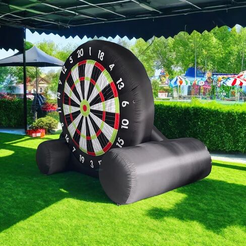 Inflatable Football Darts Game Target - Large Outdoor Football Training Target for Children and Adults, Including 6 Balls & Blower, Perfect for Backyards, Lawns, Schools, Gyms, Camping Parties in Saudi Arabia