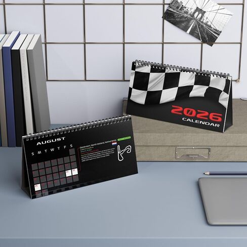 Formula Racing Calendar 2026 Gift for Formula Racing Fan 2026 Formula Desk Calendar in Saudi Arabia