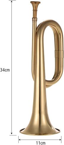 B Flat Horn Trumpet Brass Cavalry Horn with Mouthpiece for School Band Cavalry Military Orchestra in Saudi Arabia